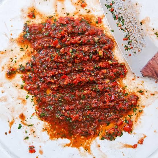Ezme Acılı (Salada Picada Turca Apimentada) — 2