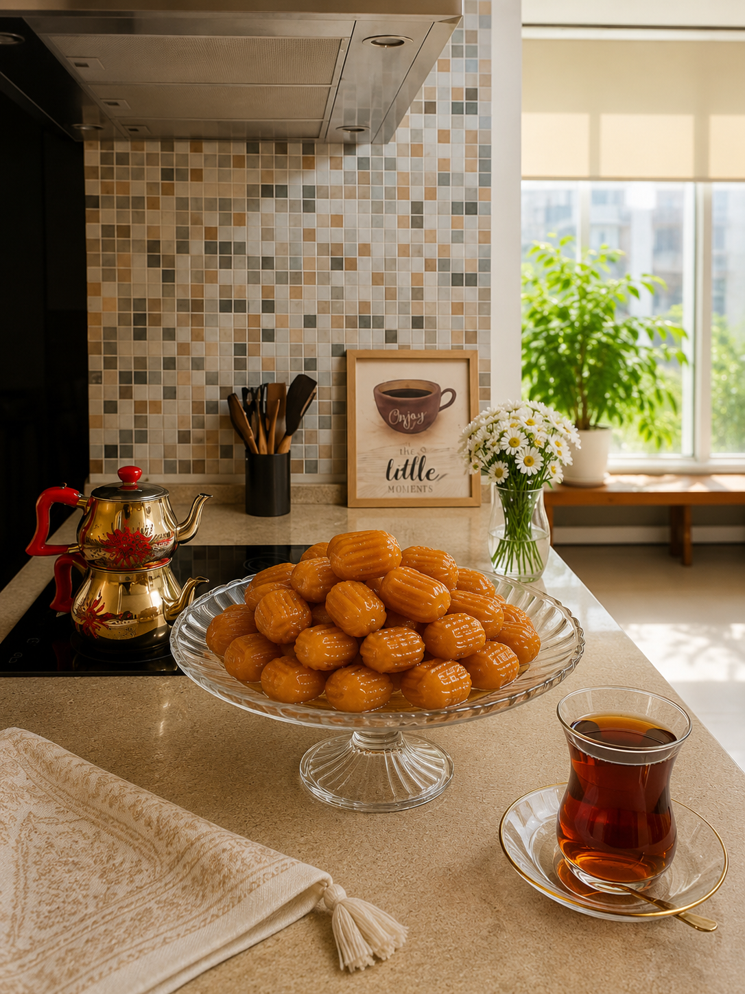 Mini Churros Turcos em Calda